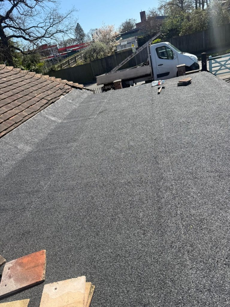 Flat Roof repair job in Tunbridge Wells for a returning client.