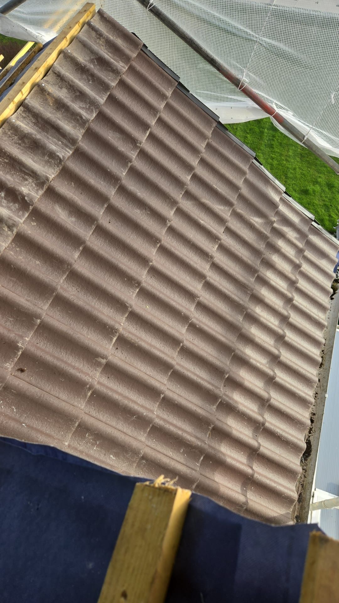 Concrete roof tiles installed new roof covering installation Folkestone Kent