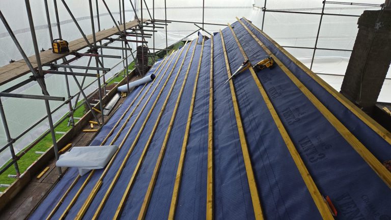 Full Roof Replacement in Folkestone – Strip Out, New Membrane, Battens & Tile Installation